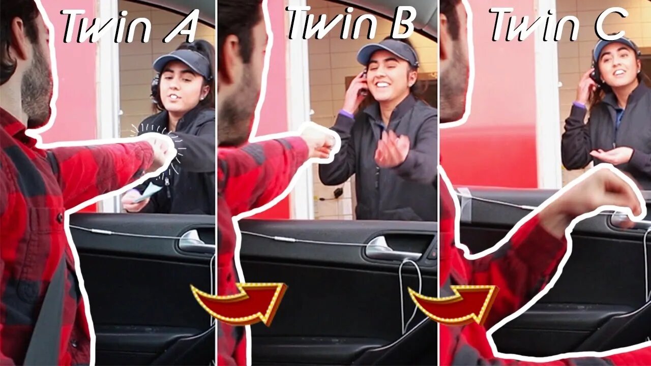 TRIPLET DRIVE THRU PRANK!