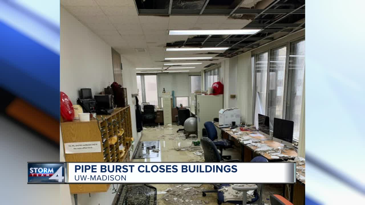 Classes relocated at UW-Madison after water damage