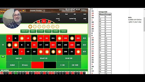 Tracking numbers on roulette ..... Insane don't watch, gambling is wrong