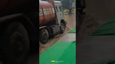 chandpur Bijnor , बारिश होने के कारण भरा पानी