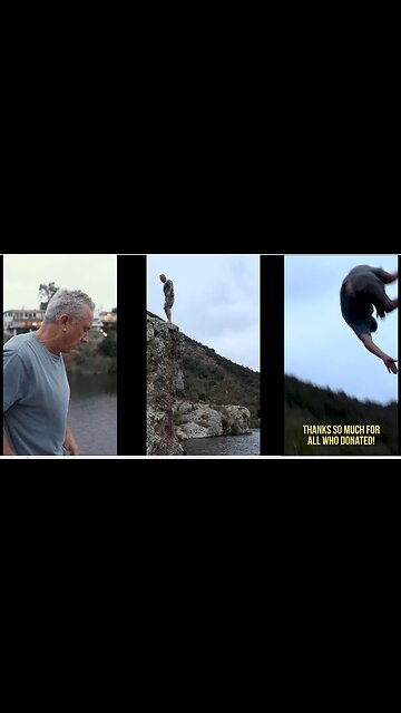 RFK Jr Next level ~ Back flip off a cliff!