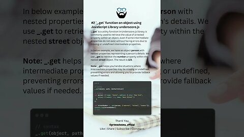#2 `_.get` function on object using JavaScript Library underscore.js ( #shorts )