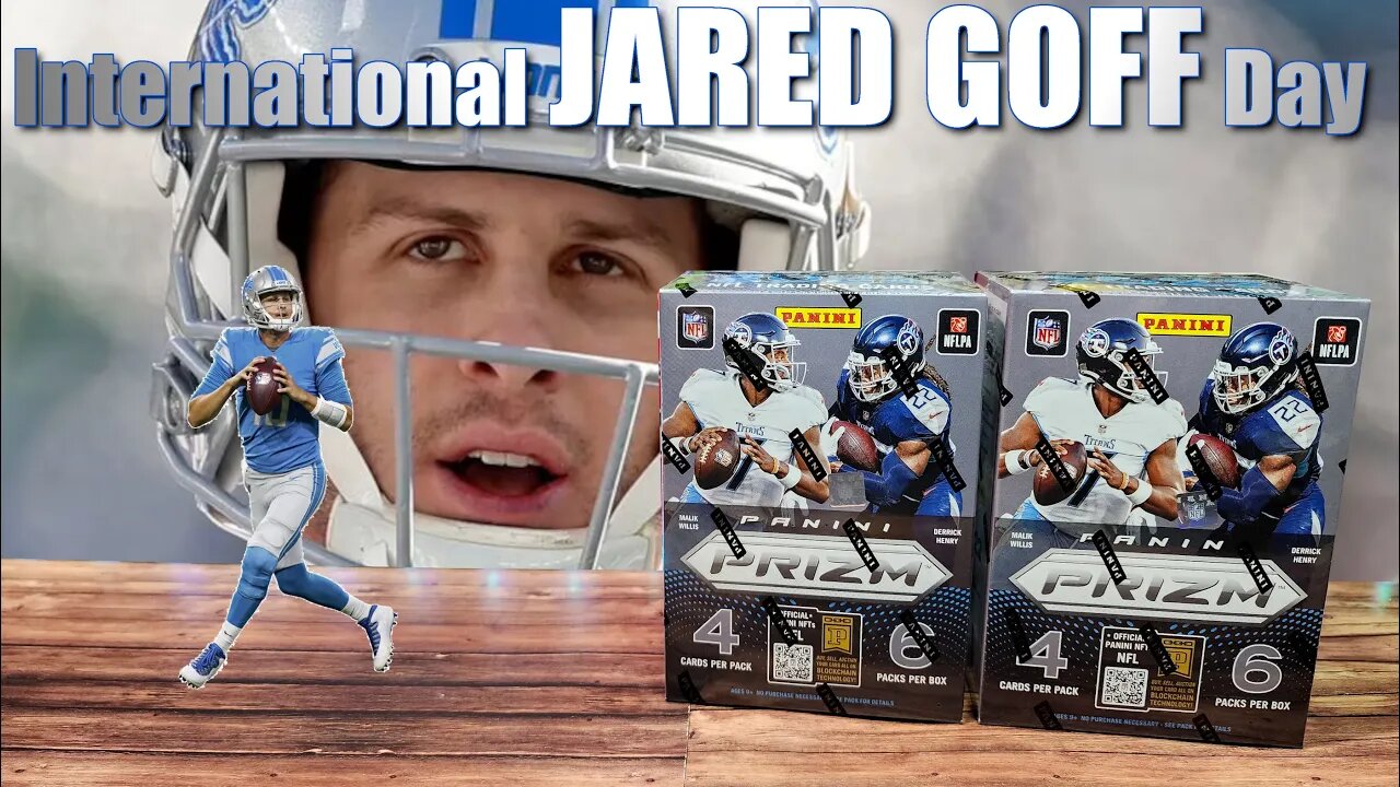 Two 2022 PRIZM Football Blasters Boxes | International Jared Goff Day Special