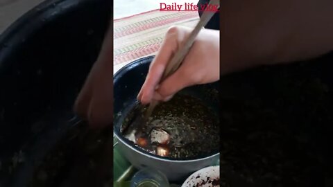 Eat fish salad of young people