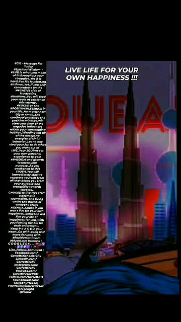 ▪︎LIVE LIFE FOR YOUR OWN HAPPINESS ▪︎