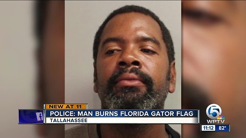 Tallahassee man says he burned Florida Gators flag because he's a Miami Hurricanes fan