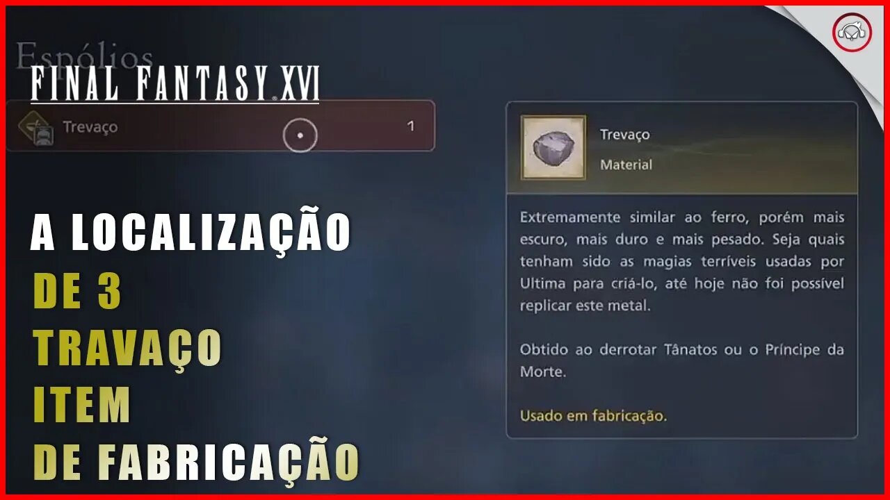 Final Fantasy 16 (FFXVI), A localização de 3 Trevaço, item de fabricação | Super-Dica