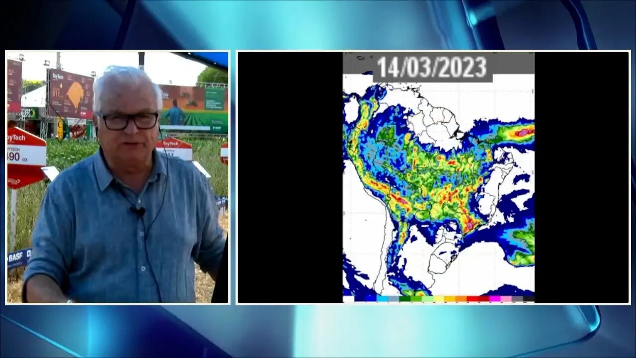 Chuva com granizo em SP e GO, com áreas de atenção no MS , MG e litoral do Sul e Sudeste