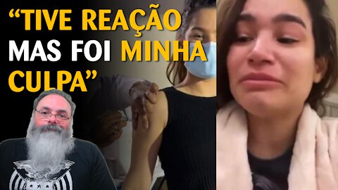 Infuencers relatam efeitos adversos de vacinas, depois mudam de ideia