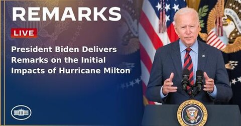 President Biden Delivers Remarks on the Initial Impacts of Hurricane Milton