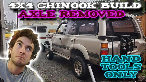4x4 TOYOTA CHINOOK BUILD Part 4 | Removing the 80 series axle
