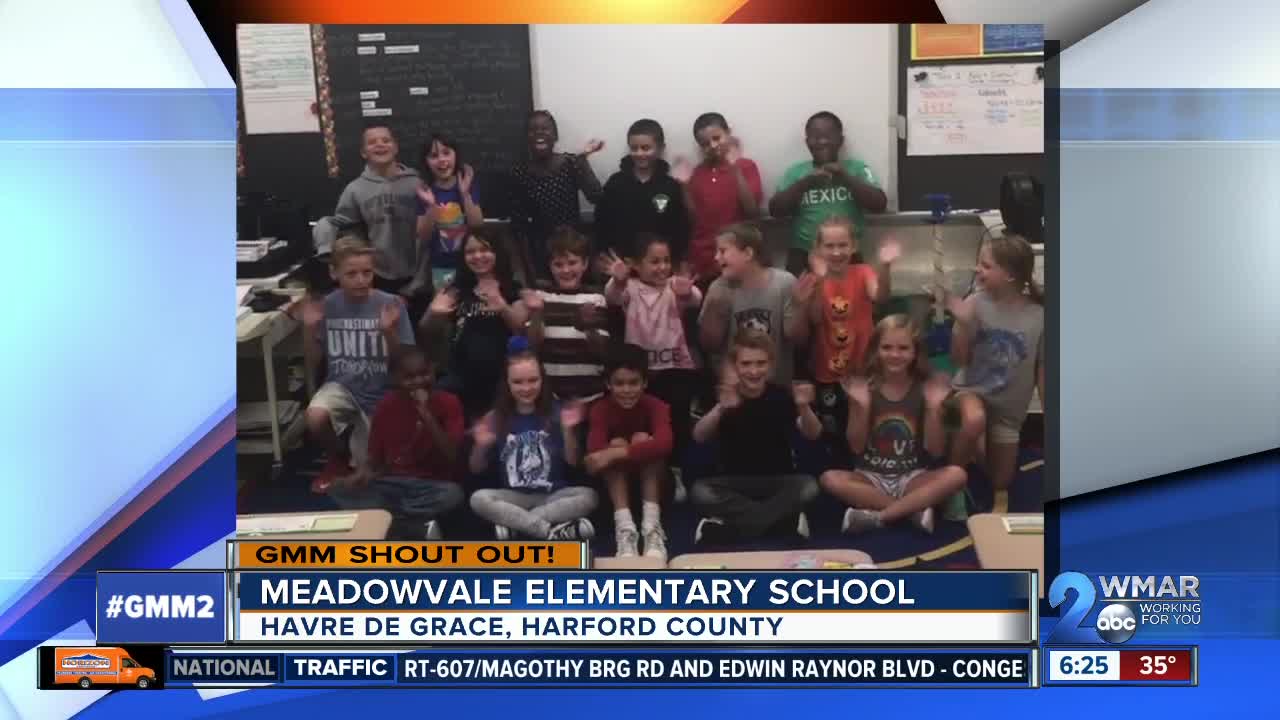 Good morning from Meadowvale Elementary School!