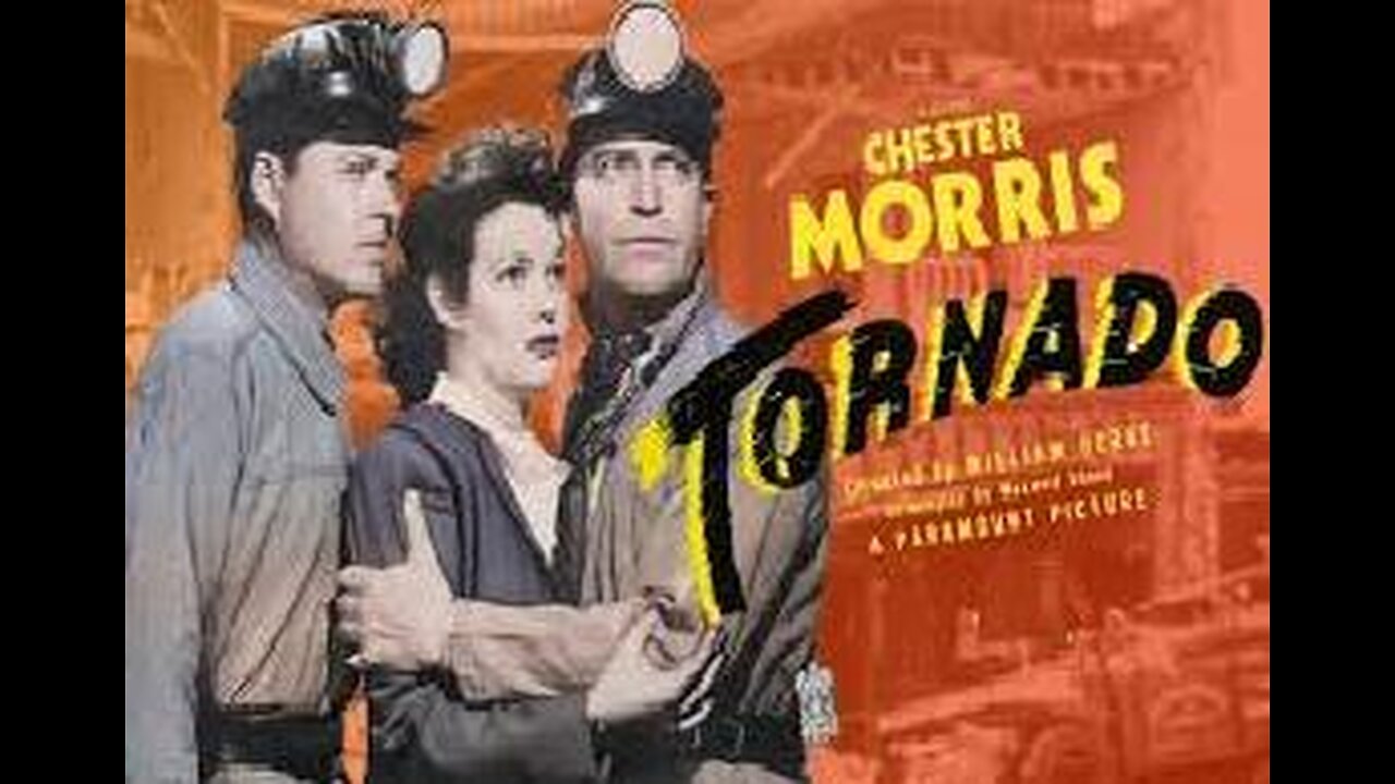 TORNADO 1943 Coal Mining Town has Drama, Mine Dangers & Tornados FULL MOVIE 16mm Transfer