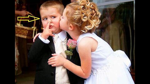 Kids add some comedy to a wedding! - Ring Bearer Fails, 2021 Comedy