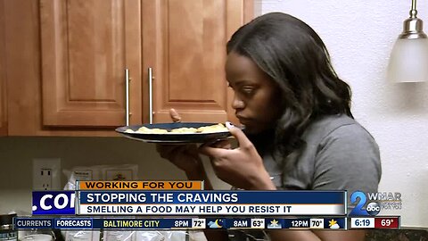 Smelling food can help stop cravings