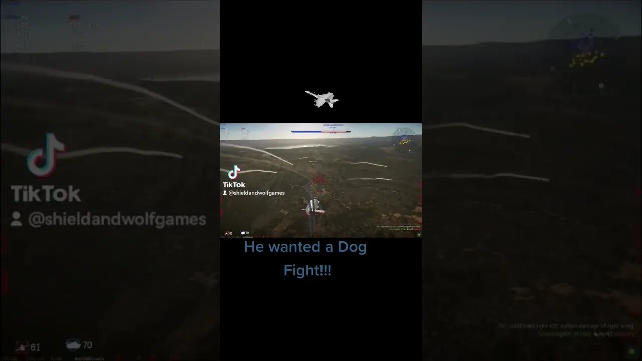 He wanted a Dog Fight. #warthunder #game #gaming #airbattle