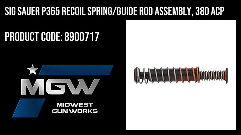 Sig Sauer P365 Recoil Spring/Guide Rod Assembly, 380 ACP - 8900717