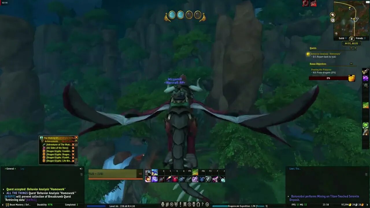 World of Warcraft Dragonflight Behavior Analysis "Homework"