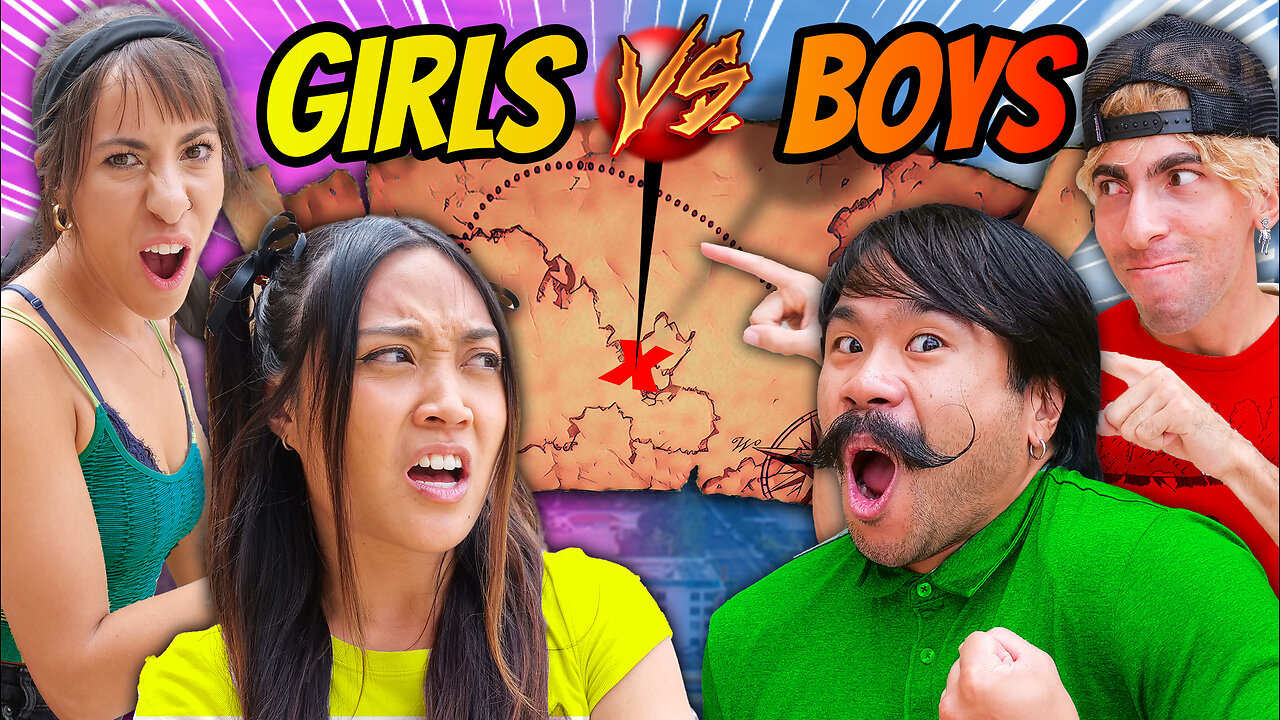 Team Up With The Skorys! Boys vs Girls Vegas Treasure Hunt! Forming New Friendships