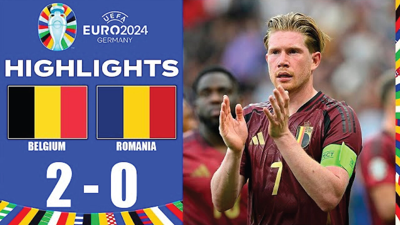 Highlights & All Goals: Belgium vs. Romania 2-0 - KBD Bruyne Goal🔥💥