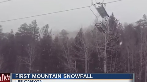 Lee Canyon gets first snow of the season