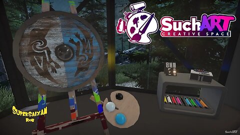 SuchArt | SuperSaiyan Rob Paints a Viking Shield