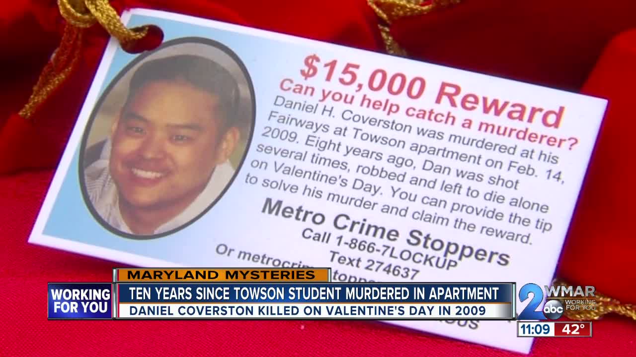 10 years since Towson University student found dead in apartment; police still searching for killer