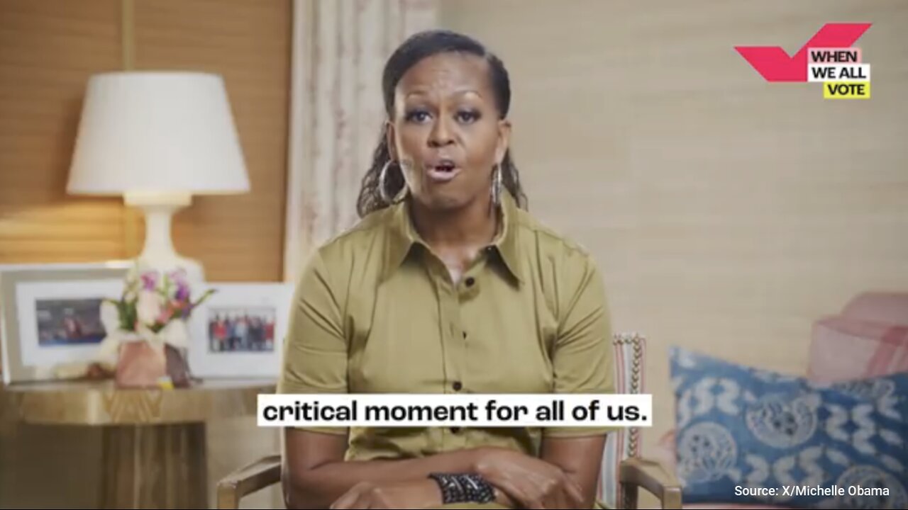 Michelle Obama Claims "Freedom" of Black Americans at Stake in 2024 Election