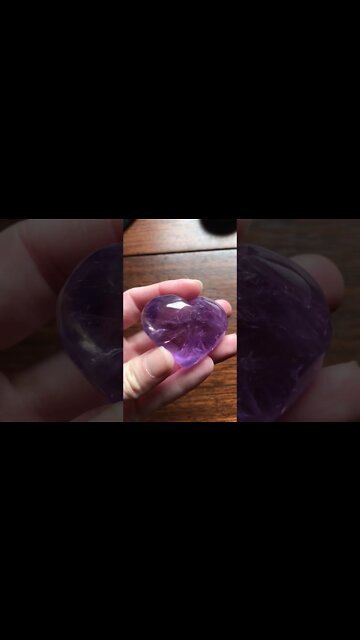 New Amethyst Heart From GemStreet USA Show At Hamburg Fairgrounds Addition To My Crystal