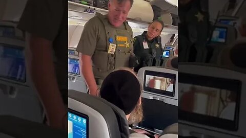 A small hat getting kicked off the plane🤔