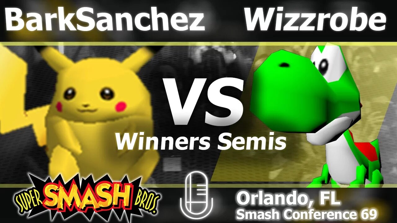BDSM|BarkSanchez (Pikachu) vs. Wizzrobe (Yoshi) - Smash 64 Winner's Semis - SC:69