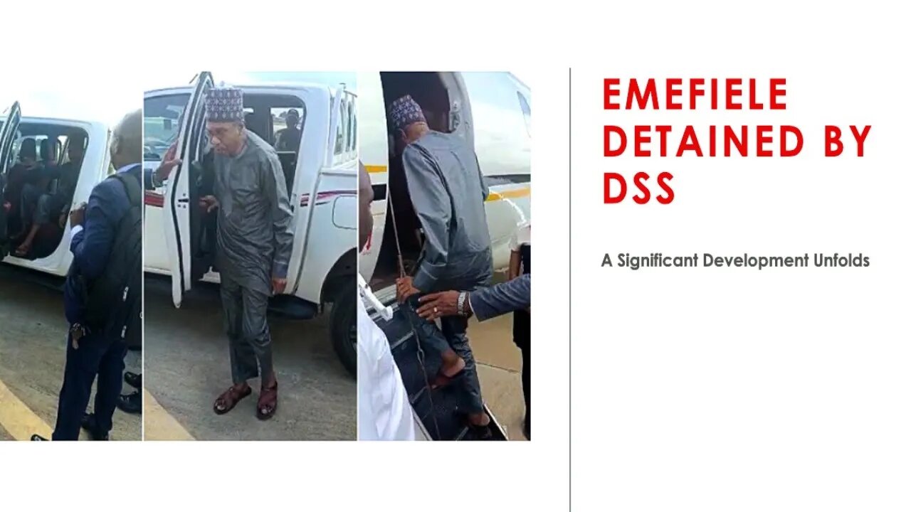 Emefiele Detained by DSS: A Significant Development Unfolds