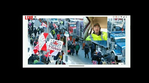 Freedom Convoy 2022 Canadians Protest Vaccine Mandates and Tyranny in Canada. Truckers are Fed up.