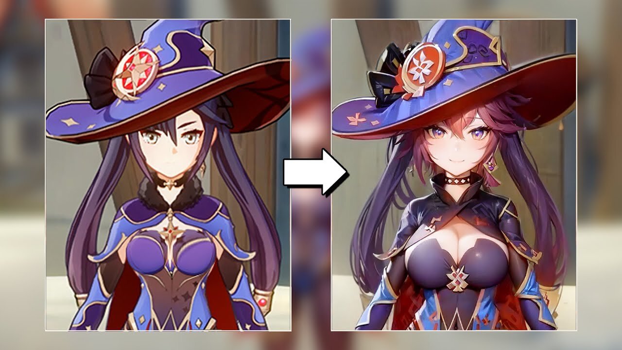 [Genshin Impact] Oppai Expansion Using a AI