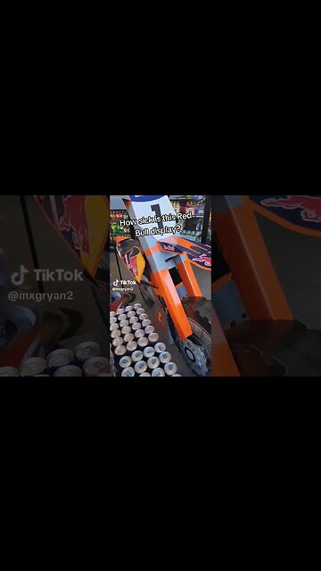 Red Bull KTM Dirtbike Display