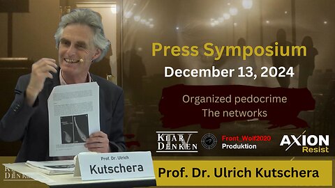 ⚡️Lecture by Prof. Dr. Ulrich Kutschera at the AxionResist Press Symposium on December 13, 2024⚡️
