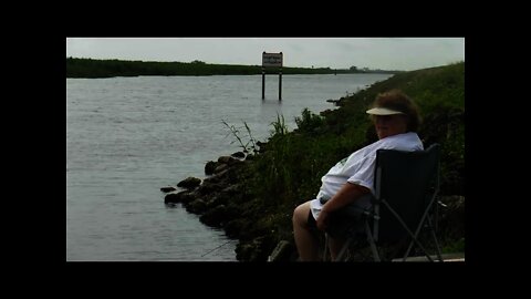 &quot;I fish in the rain&quot; Turnip green country girl loves to fish.