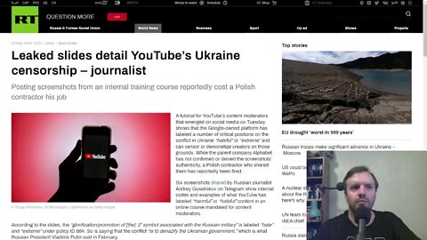 Leaked slides detail YouTube’s Ukraine censorship