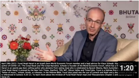 Yuval Noah Harari "Next Election In the U.S. Nov. 2024 Likely to Be Run to a Large Extent By A.I.