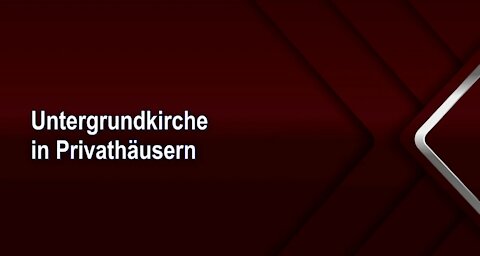 Untergrundkirche in Privathäusern
