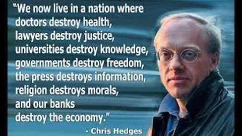 Chris Hedges | Seductive Nature of War in Europe - UKRAINE