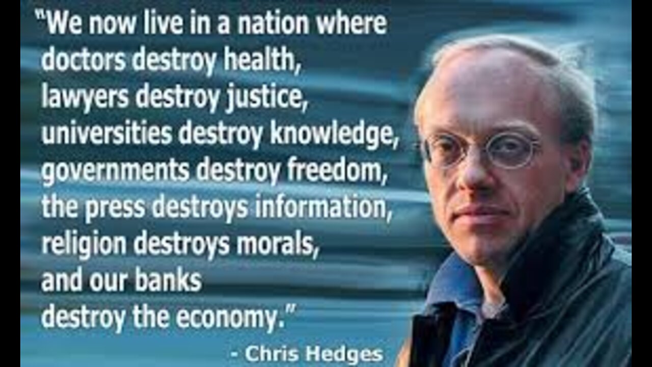 Chris Hedges | Seductive Nature of War in Europe - UKRAINE