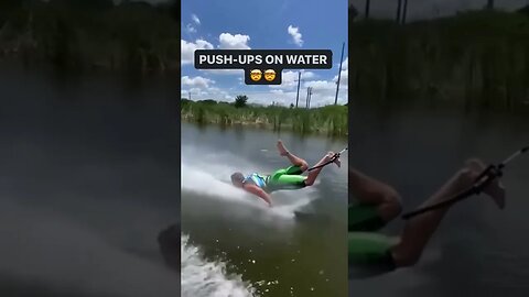 Just getting a quick workout in! 💪 #wakeriding #waterskiing