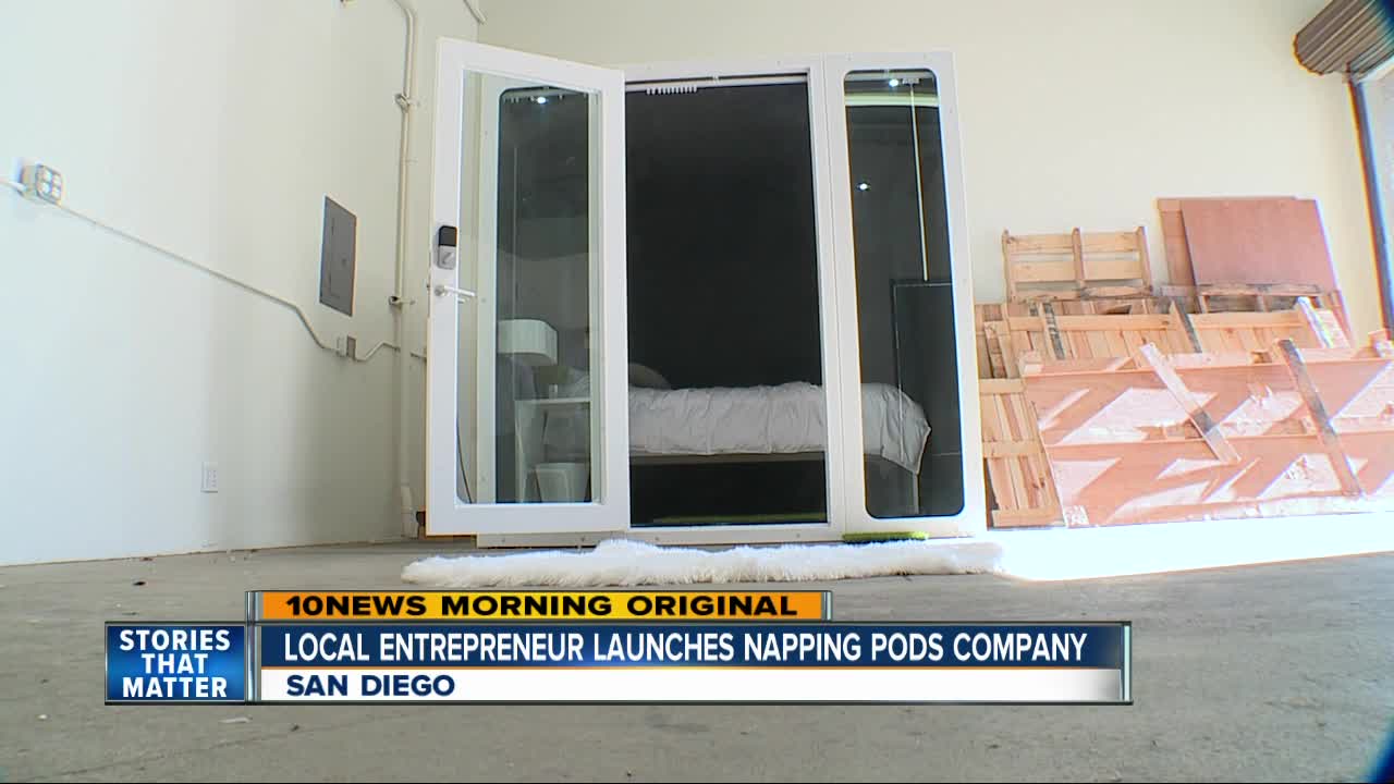 San Diego company creates napping pods for tired workers