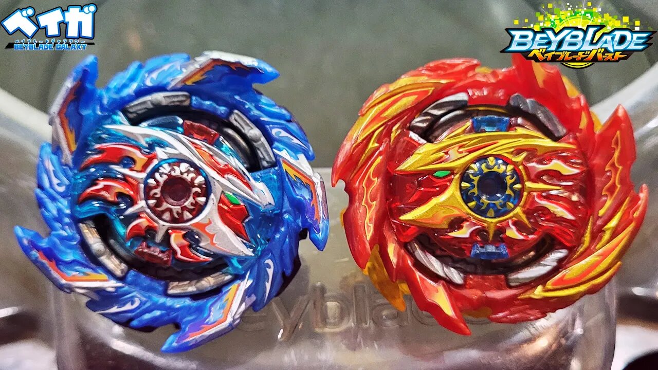 KING HELIOS .Zn 1B vs SUPER HYPERION .Xc 1A (Especial Sparking) - Beyblade Burst ベイブレードバースト