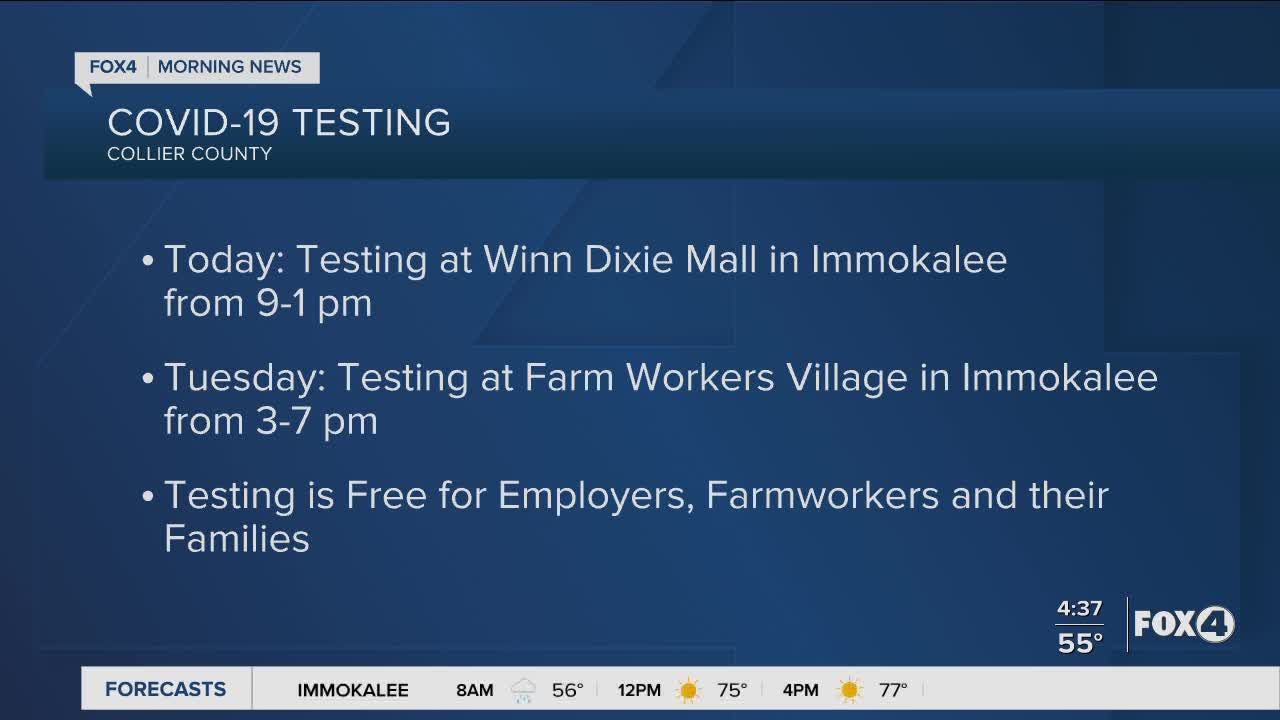 Coronavirus testing in Southwest Florida