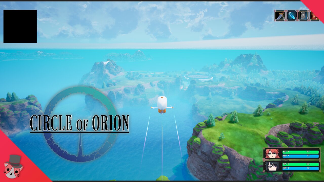 Circle of Orion - Flying the Airship around the Overworld (WIP Gameplay)