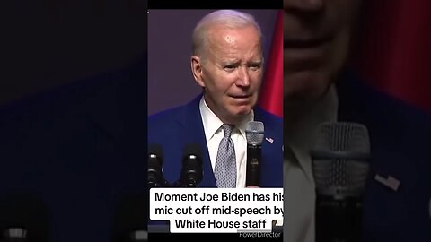 WHITE HOUSE CUTS OFF JOE BIDEN'S MICROPHONE MID SPEECH