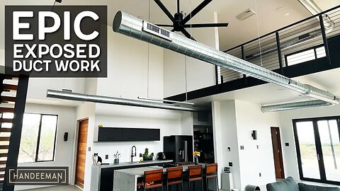 INCREDIBLE Exposed Duct Work Installation & Finishing