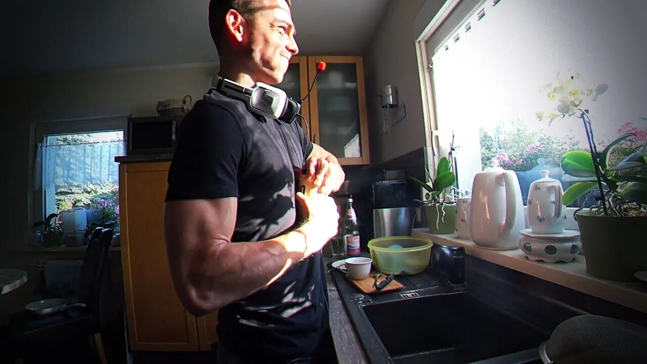 Meine TRAININGSROUTINE 💪 & Zubereitung eines ABENDESSENS 👨🍳